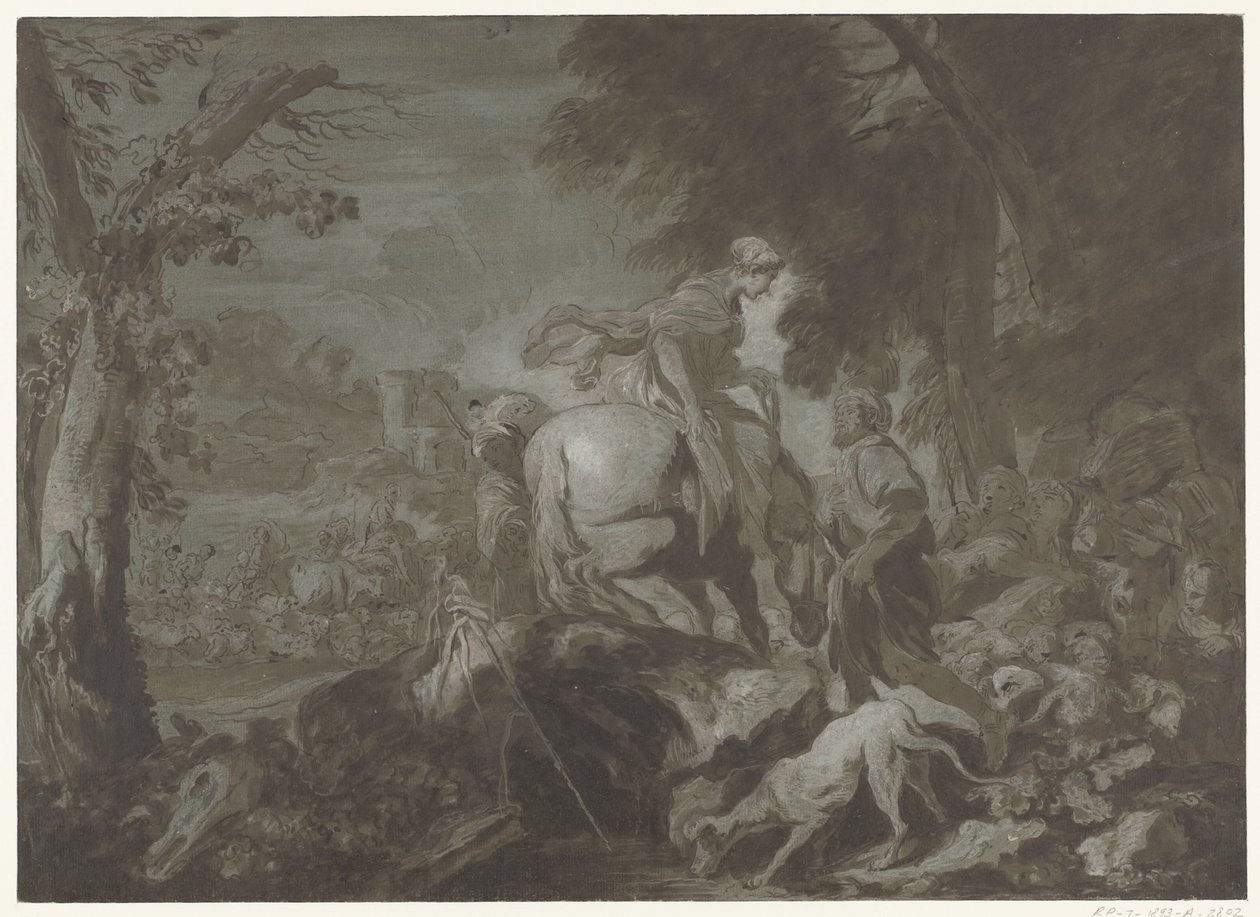 Der Abschied von Jakob und Rachel von Salvatore Castiglione