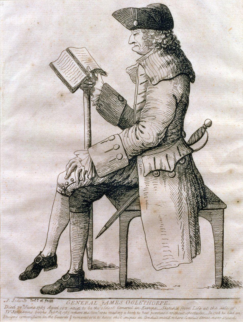 Porträt von General James Edward Oglethorpe, 1785 von Samuel Ireland