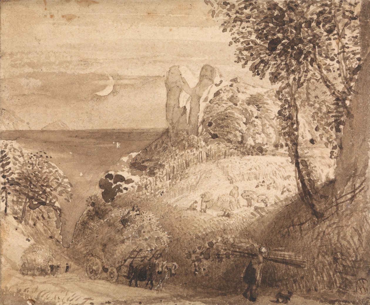 Eine pastorale Szene von Samuel Palmer