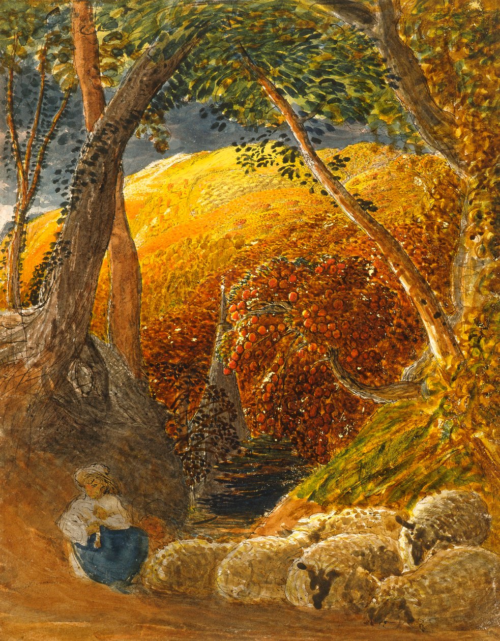 Der magische Apfelbaum von Samuel Palmer