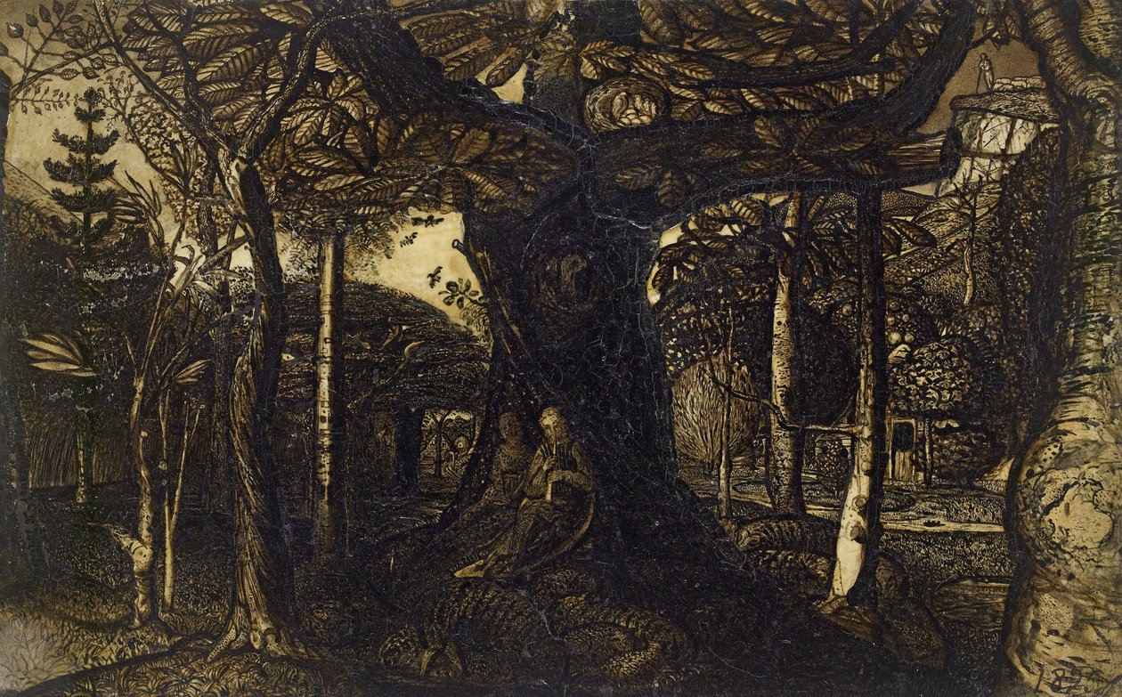 Am Waldrand, 1825 von Samuel Palmer