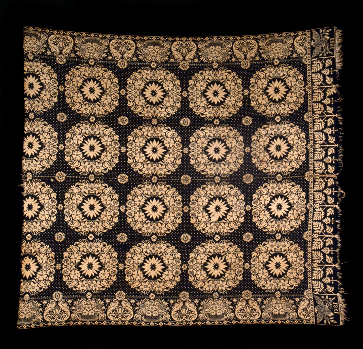 Doppelgewebte Decke von Samuel (attr.to) Graham