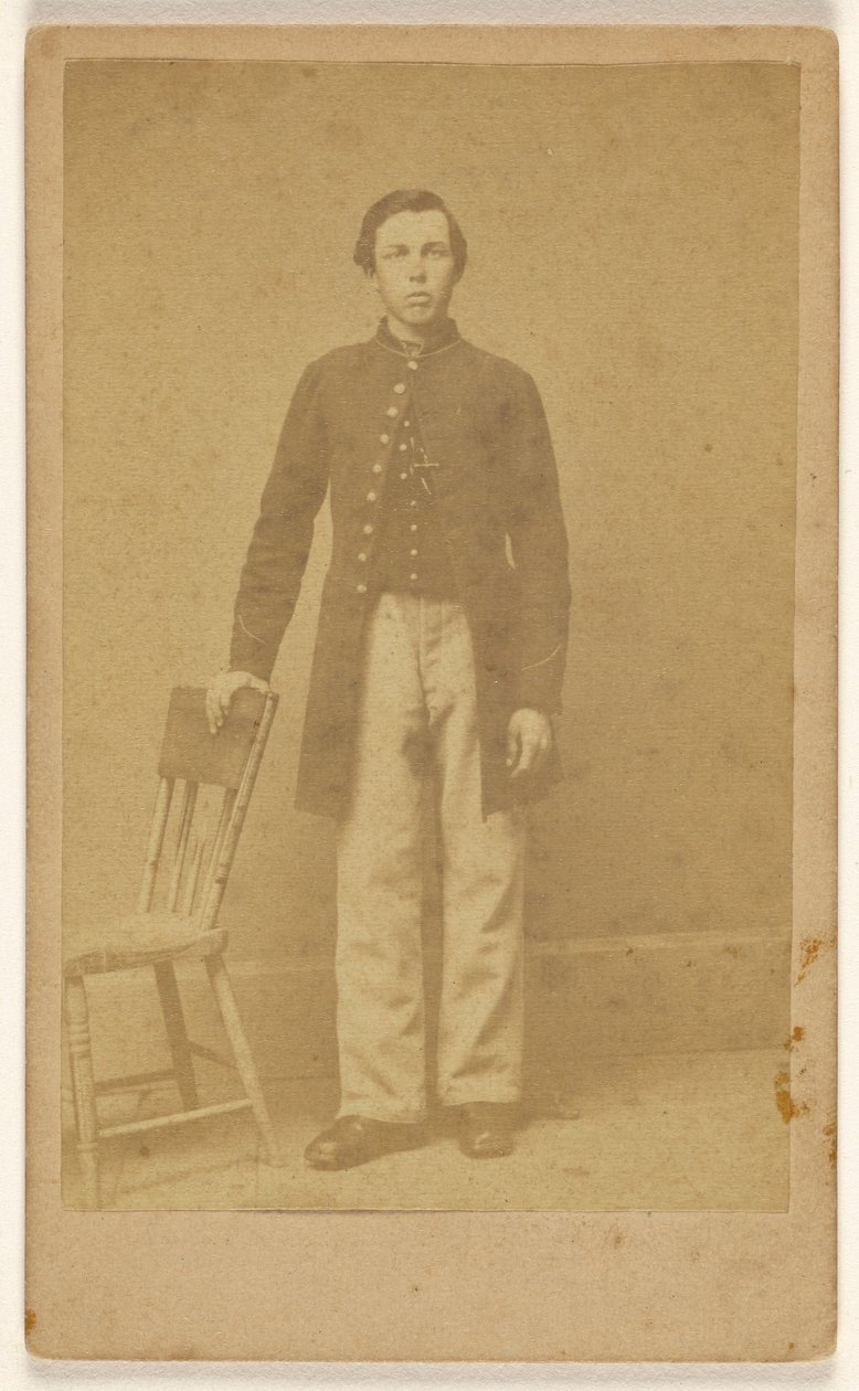Unbekannter konföderierter Soldat, stehend von Samuel A. Cooley