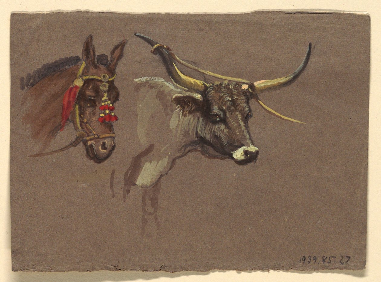 Zeichnung, Studien aus Italien, 1872–73 von Samuel Colman