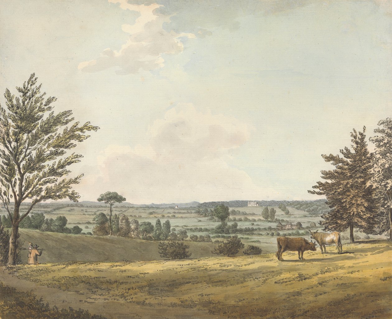 Englefield House, Berkshire von Samuel Hieronymus Grimm