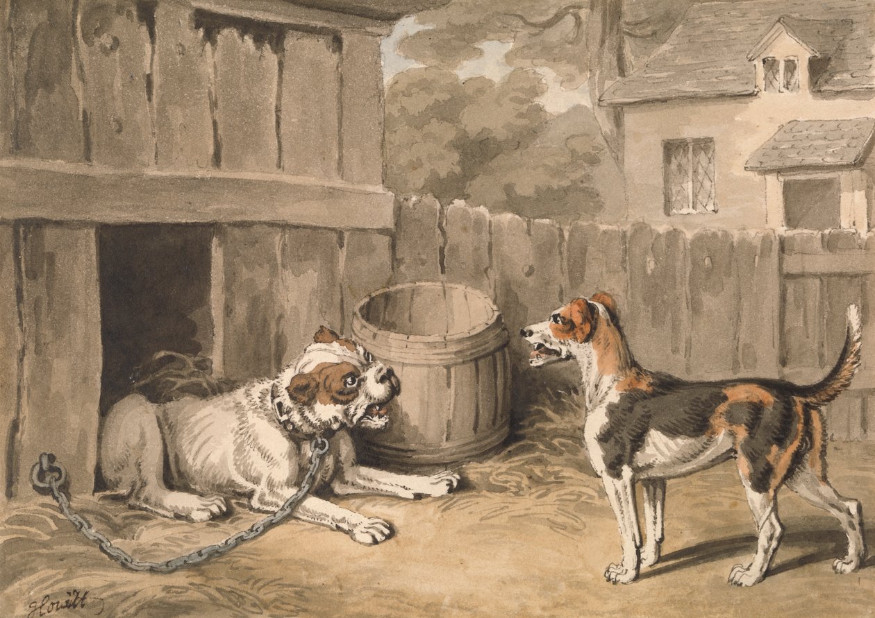 Der schelmische Hund von Samuel Howitt