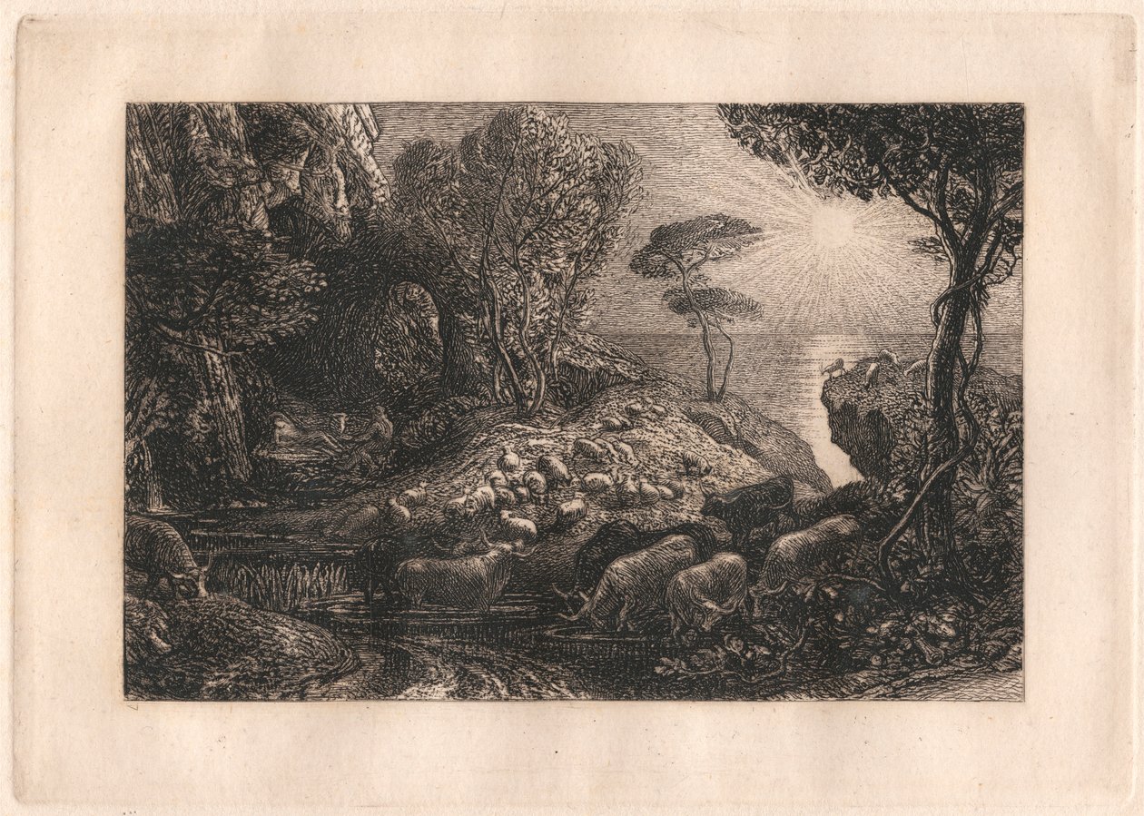 Moeris und Galatea von Samuel Palmer