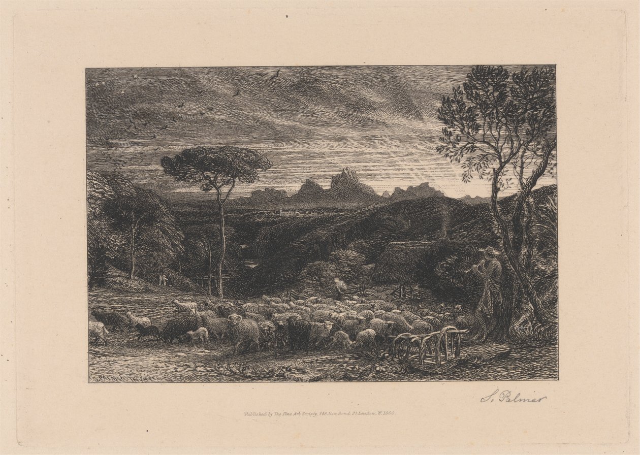 Das Gehege öffnen von Samuel Palmer