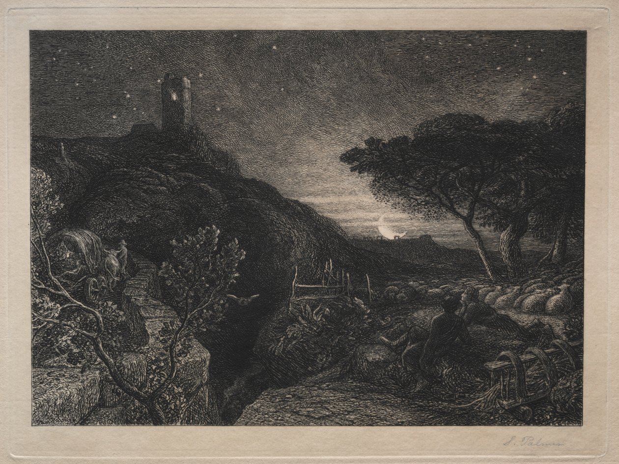 Der einsame Turm von Samuel Palmer