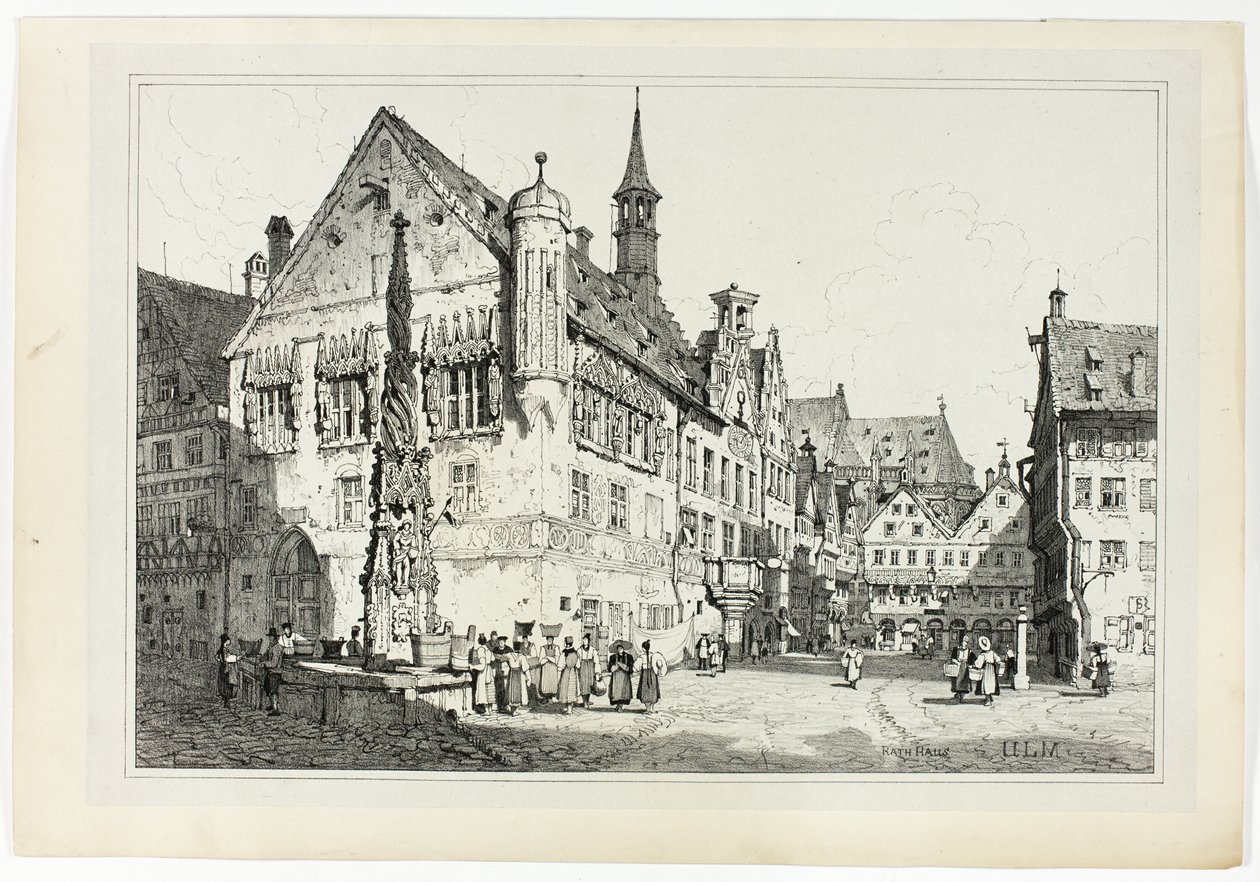 Rathaus, Ulm von Samuel Prout