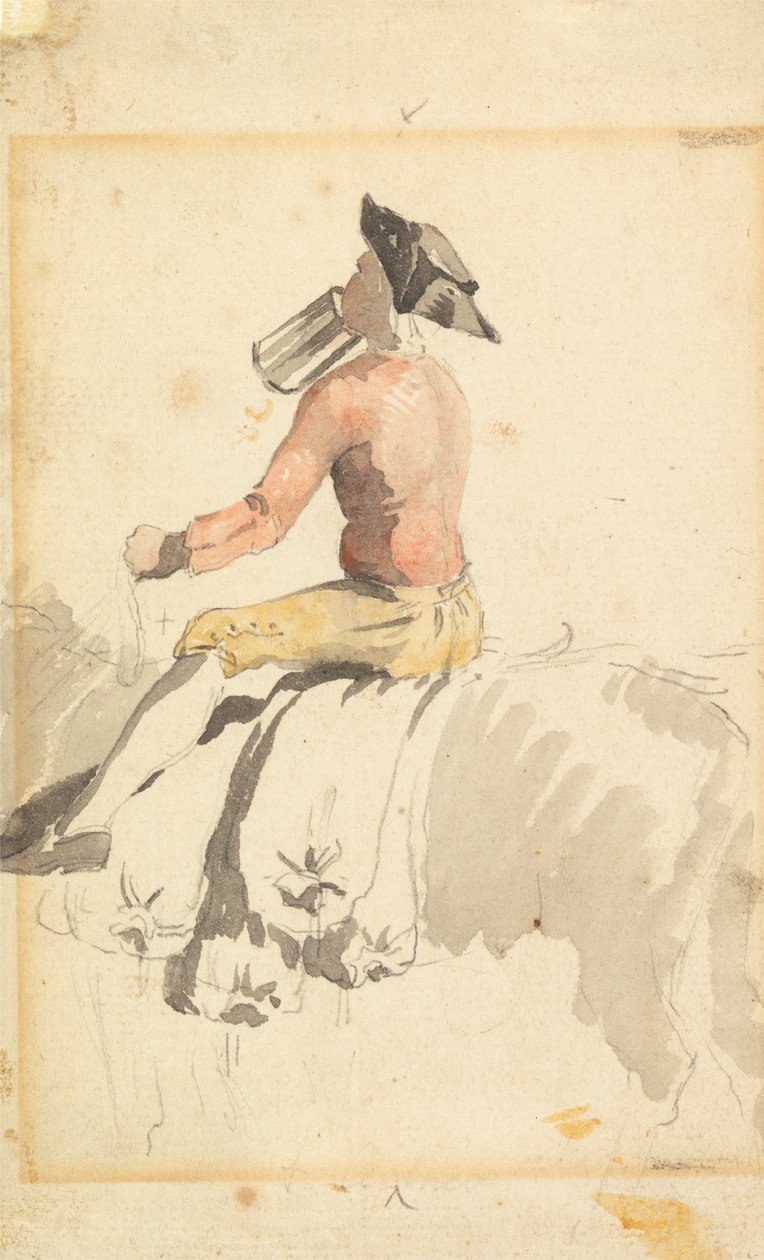 Ein Reiter, der trinkt von Samuel Scott