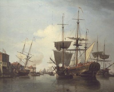 Kohleschiff auf der Themse bei Deptford von Samuel Scott