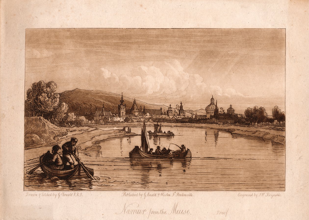 Namur von der Maas von Samuel William Reynolds