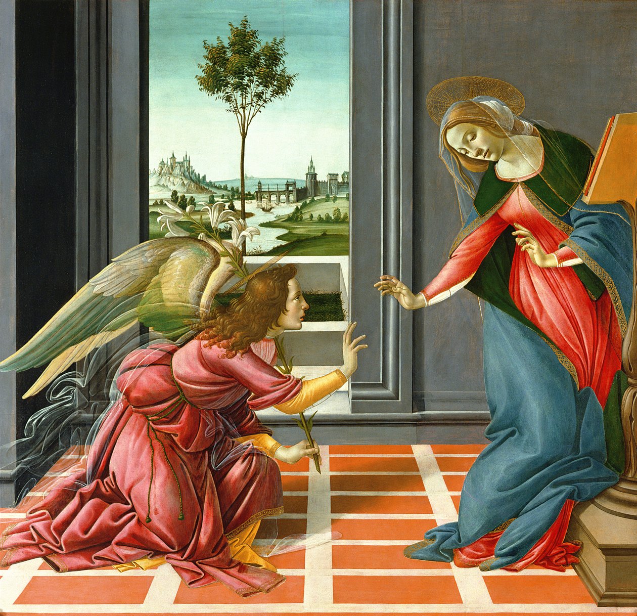 Verkündigung, 1489 von Sandro Botticelli
