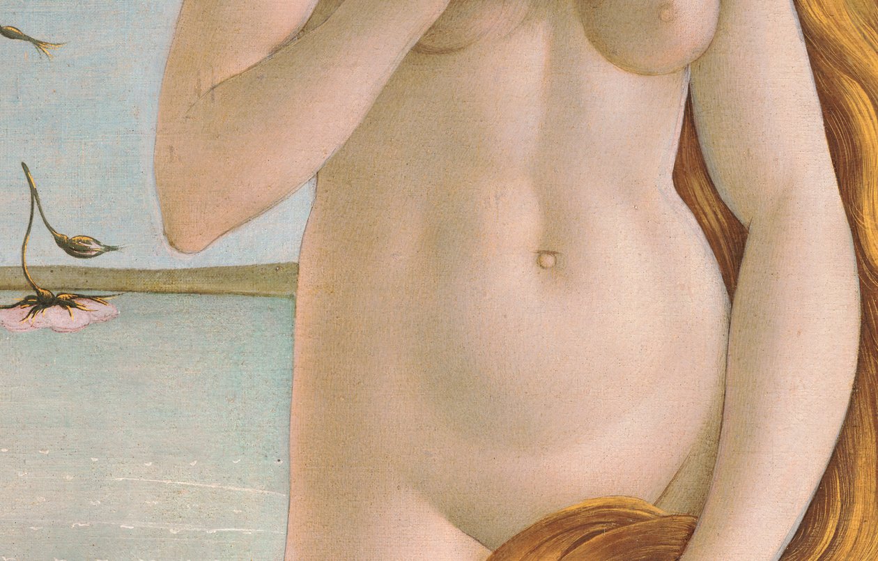 Geburt der Venus, Detail von Venus