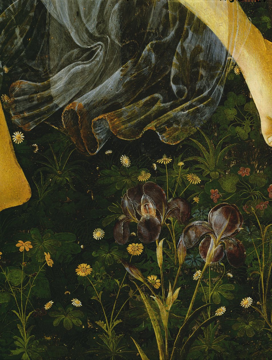 Primavera, Detail der Blumen, ca. 1478 (Detail) von Sandro Botticelli
