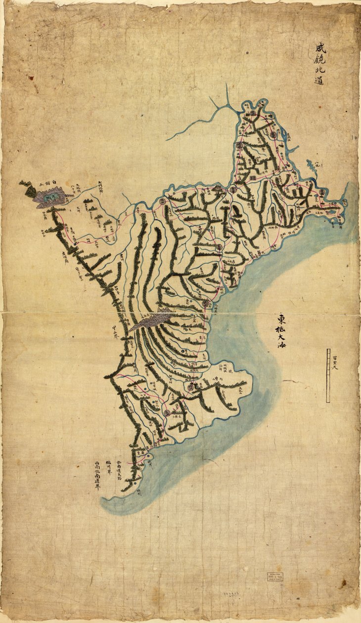 Chosŏn chido. LOC 83675009-4 von Sang Gi Chŏng