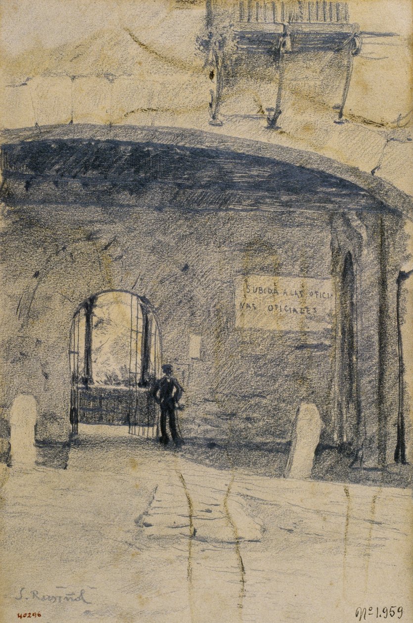 Torbogen und Mauer. Granada von Santiago Rusiñol