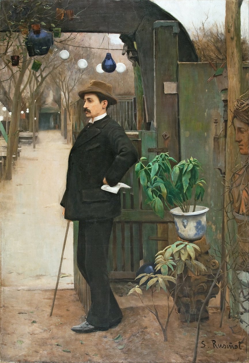 Porträt von Miquel Utrillo von Santiago Rusiñol