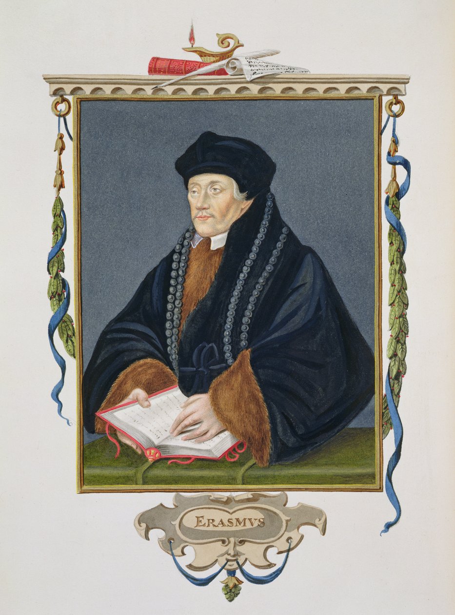 Porträt von Erasmus (ca. 1466-1536) aus 