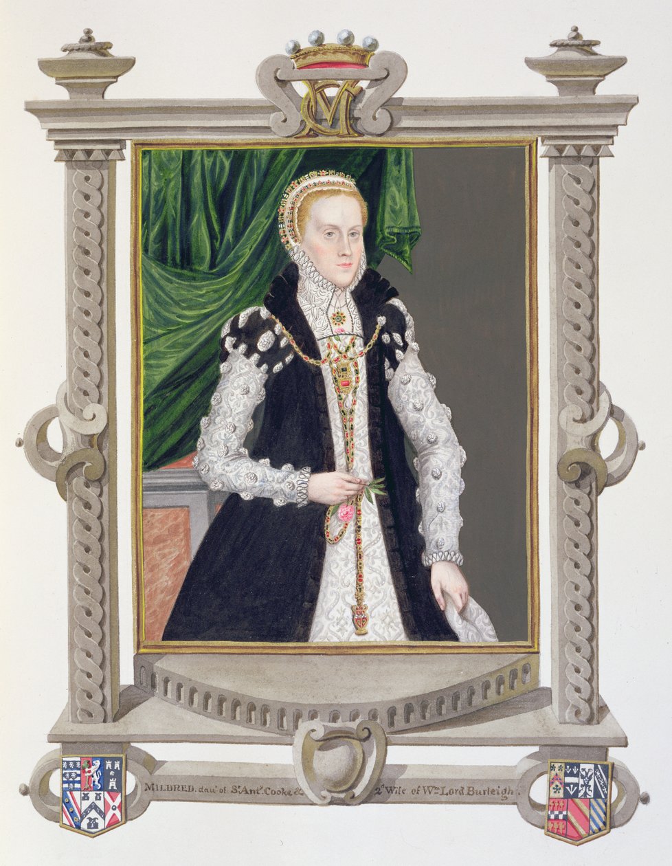 Porträt von Mildred Cooke, Lady Burghley aus 