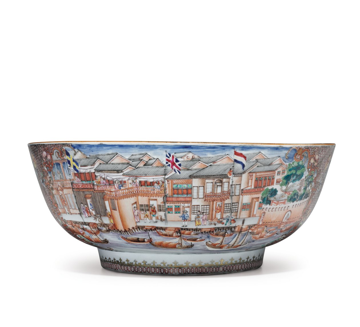 Eine große Hong-Schale, ca. 1785 von School Chinese