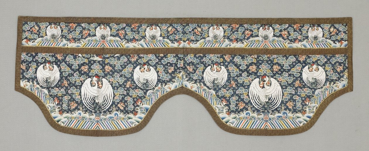 Erweiterte Ärmelbündchen, späte 1870er-1880er Jahre (Seidenstoff) von School Chinese