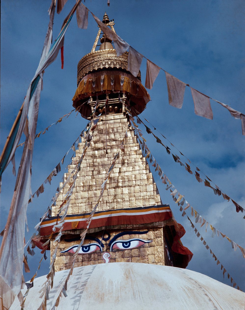 Der buddhistische Stupa, 8. Jahrhundert von School Nepalese