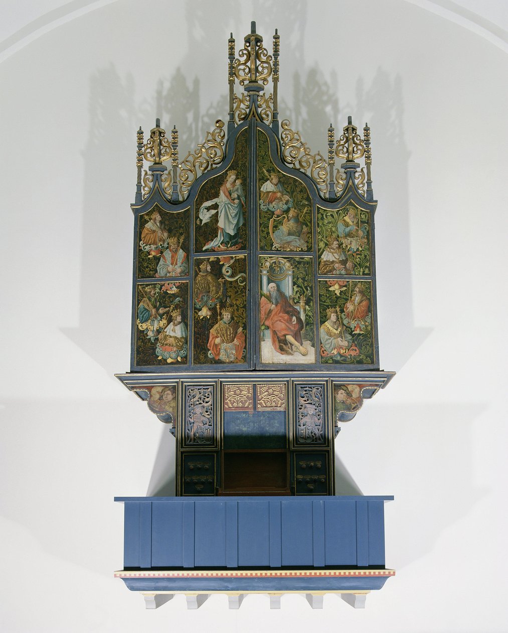 Bemalte Orgel von School Netherlandish