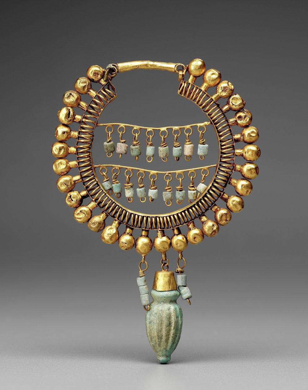 Ohrring, 550-330 v. Chr. (Gold & Fayence) von School Persian