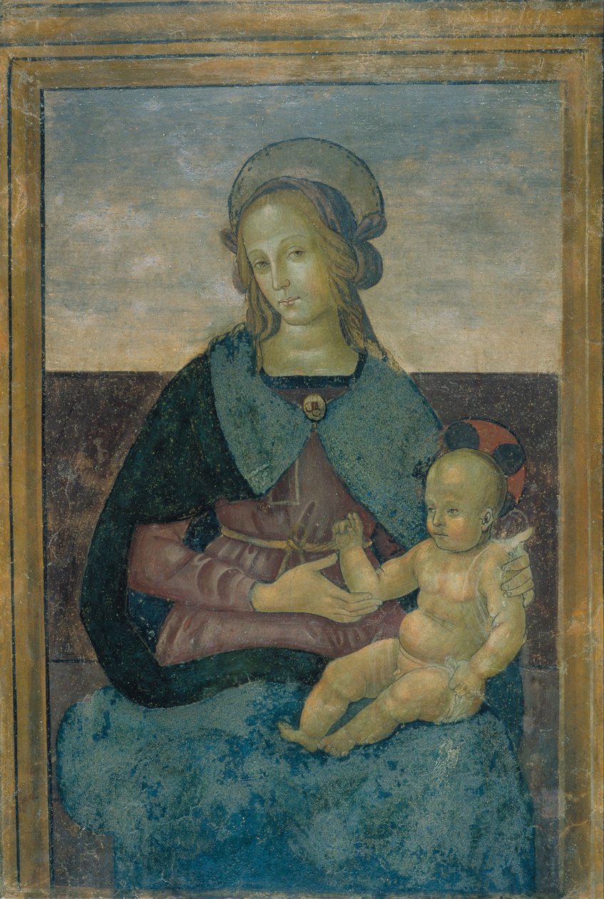 Jungfrau und Kind von School of Perugino