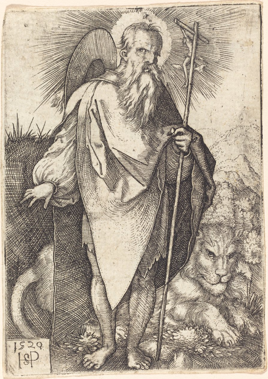 Heiliger Hieronymus stehend von Sebald Beham