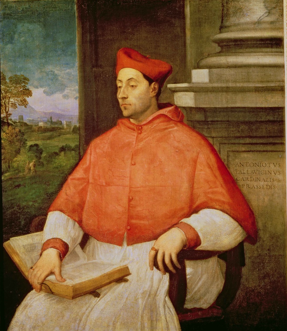 Porträt von Kardinal A. Pallavicini, 1512 von Sebastiano del Piombo