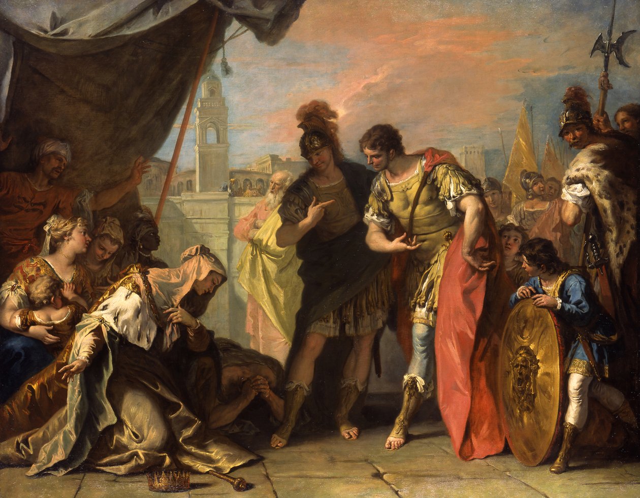 Alexander und die Familie des Darius, ca. 1708-1710 von Sebastiano Ricci