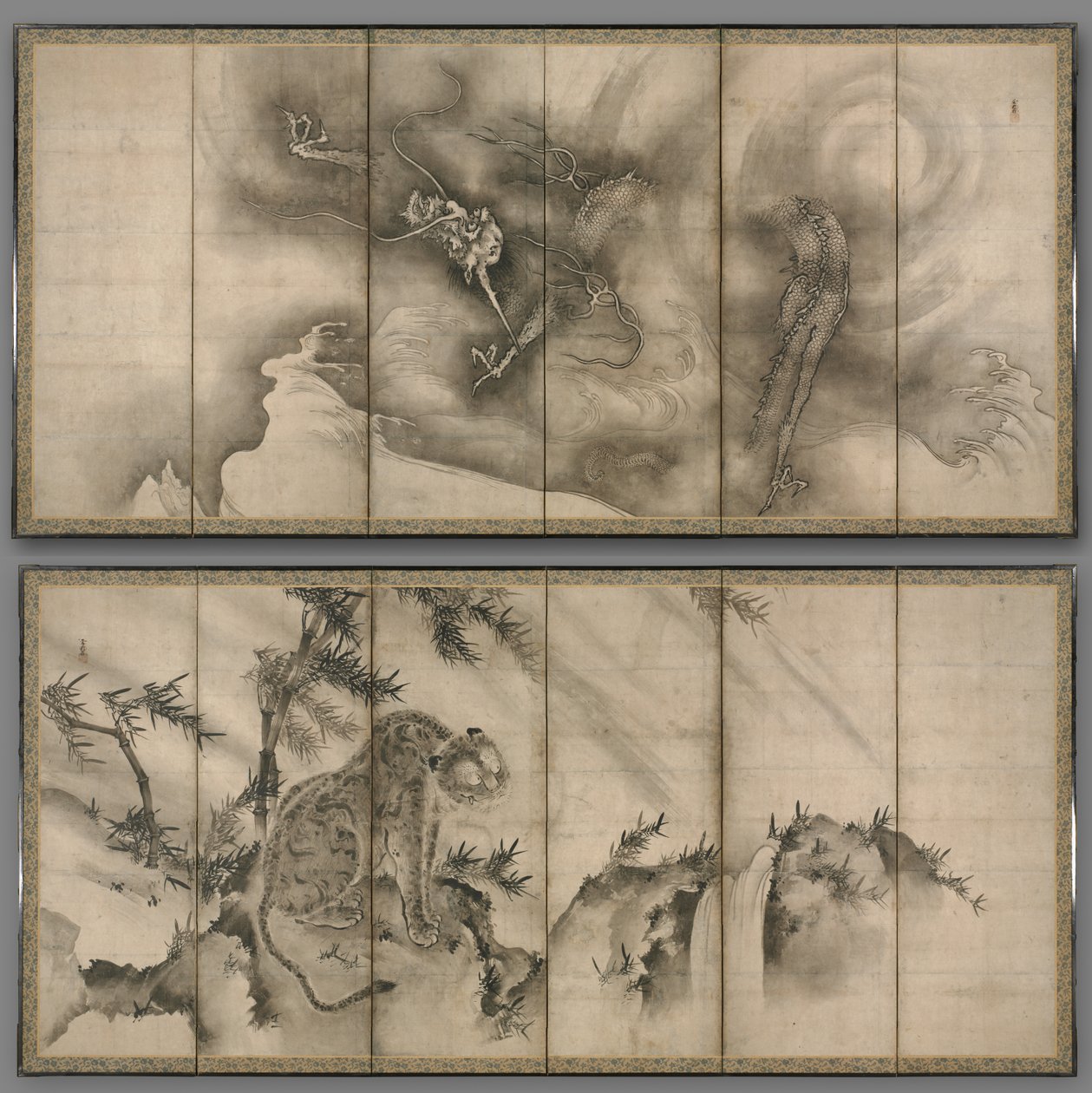 Drache und Tiger von Sesson Shukei