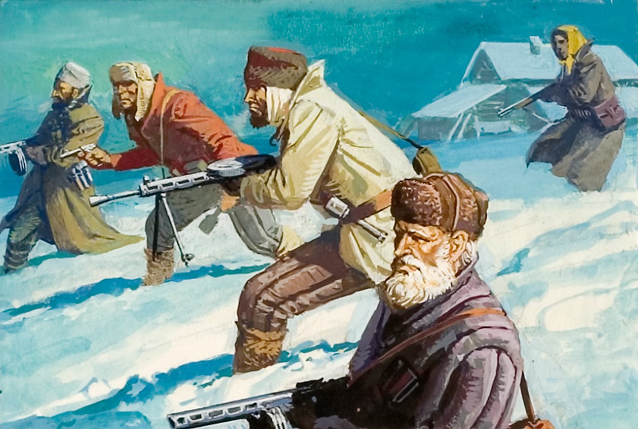 Russen verteidigen ihr Land während Hitlers Invasion von Severino Baraldi