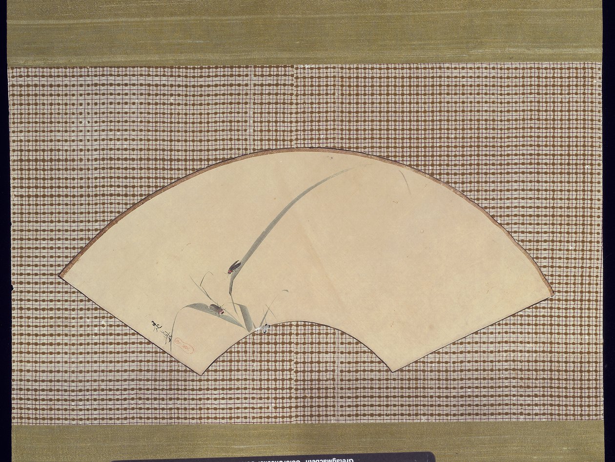Insekten auf Gras von Shibata Zeshin