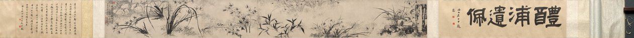 Felsen, Orchidee und Bambus von Shitao