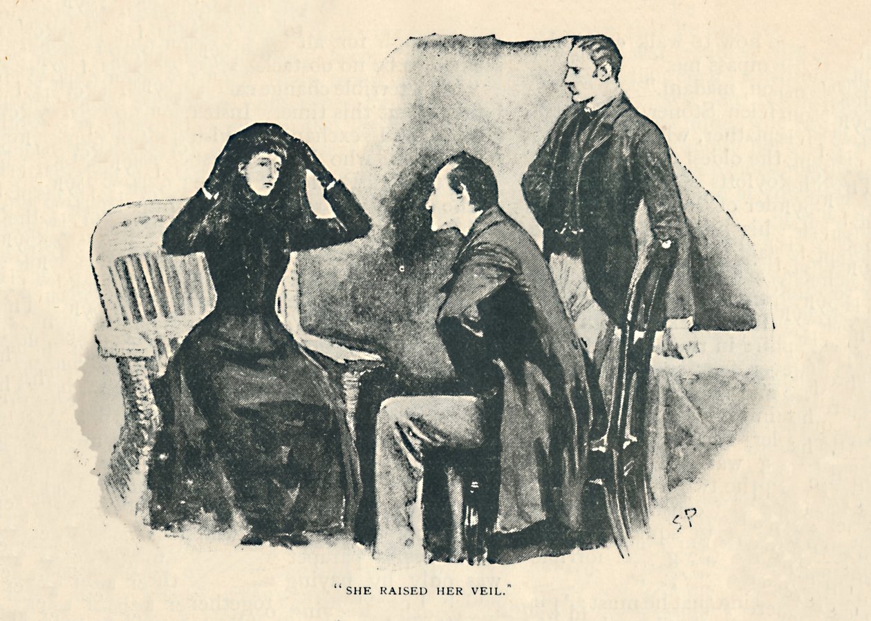 Sie hob ihren Schleier, 1892 von Sidney Paget