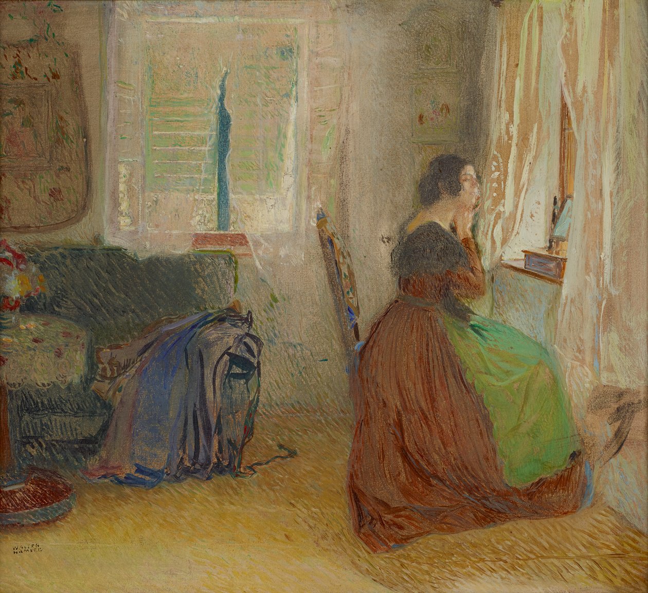 Zimmer in einem alten Forsthaus von Sigmund Walter Hampel