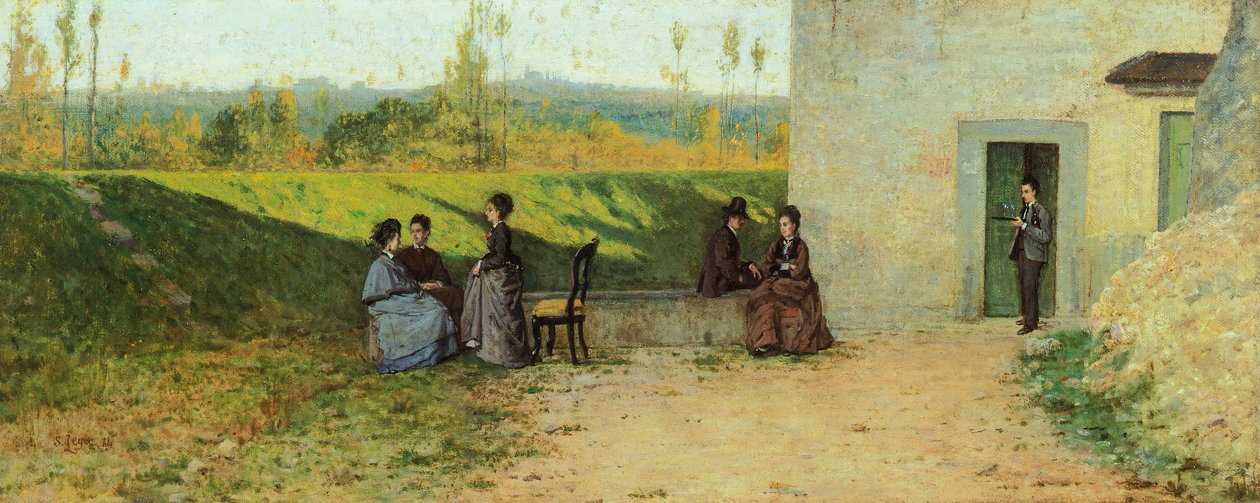Besuch in der Villa von Silvestro Lega