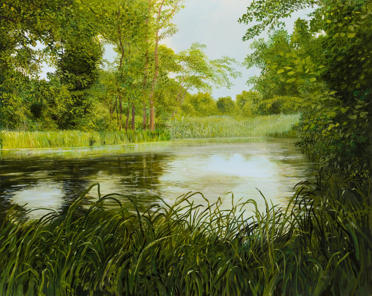 Idylle am Fluss von Silvian Sternhagel