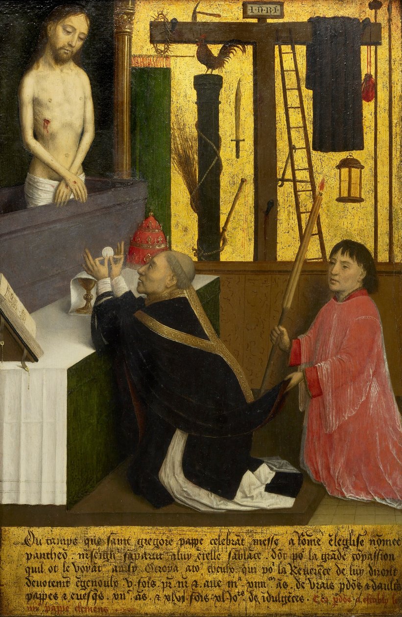 Die Messe des Heiligen Gregor von Simon Marmion