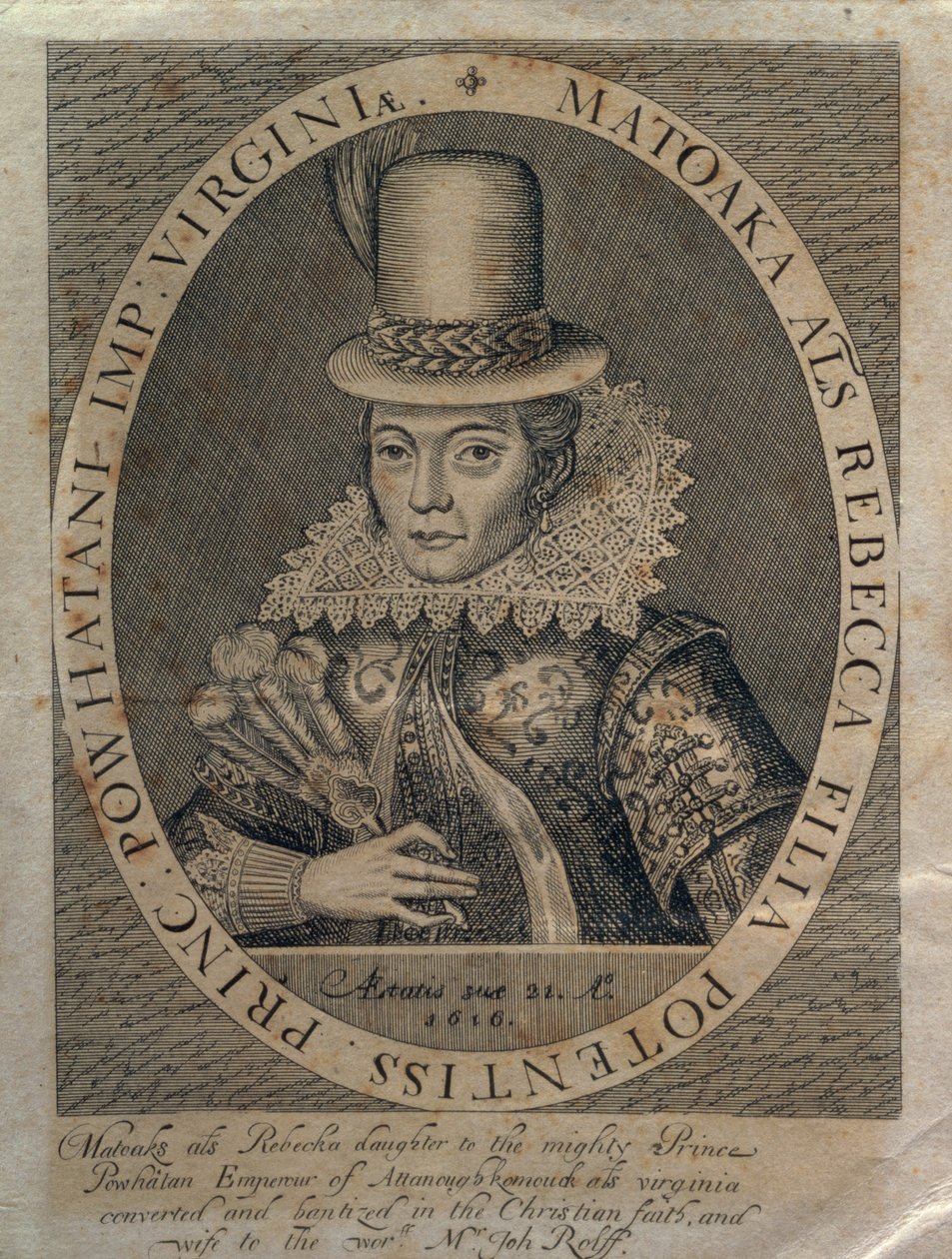 Pocahontas von Simon de Passe