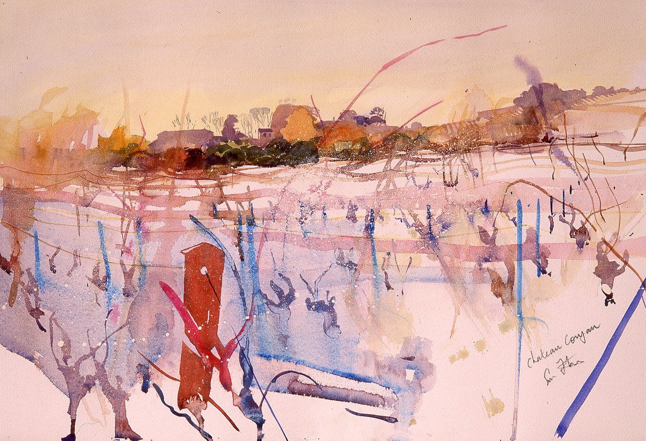 Chateau Coujan, Winter, 2004 von Simon Fletcher