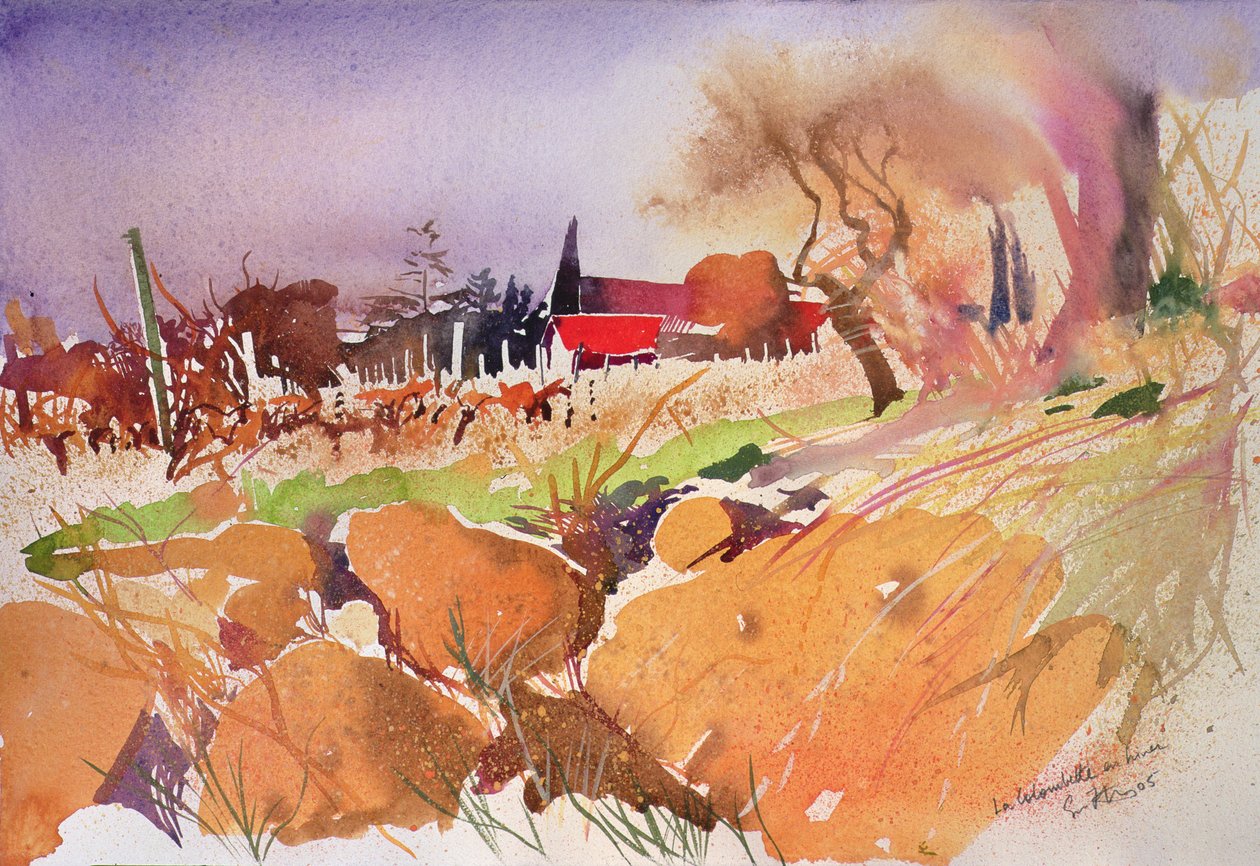 La Colombette im Winter, Frankreich, 2004 von Simon Fletcher