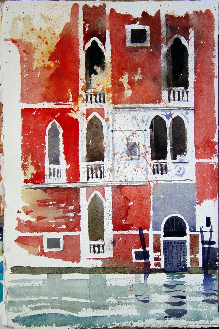 Das rote Haus, Venedig, 2006 von Simon Fletcher