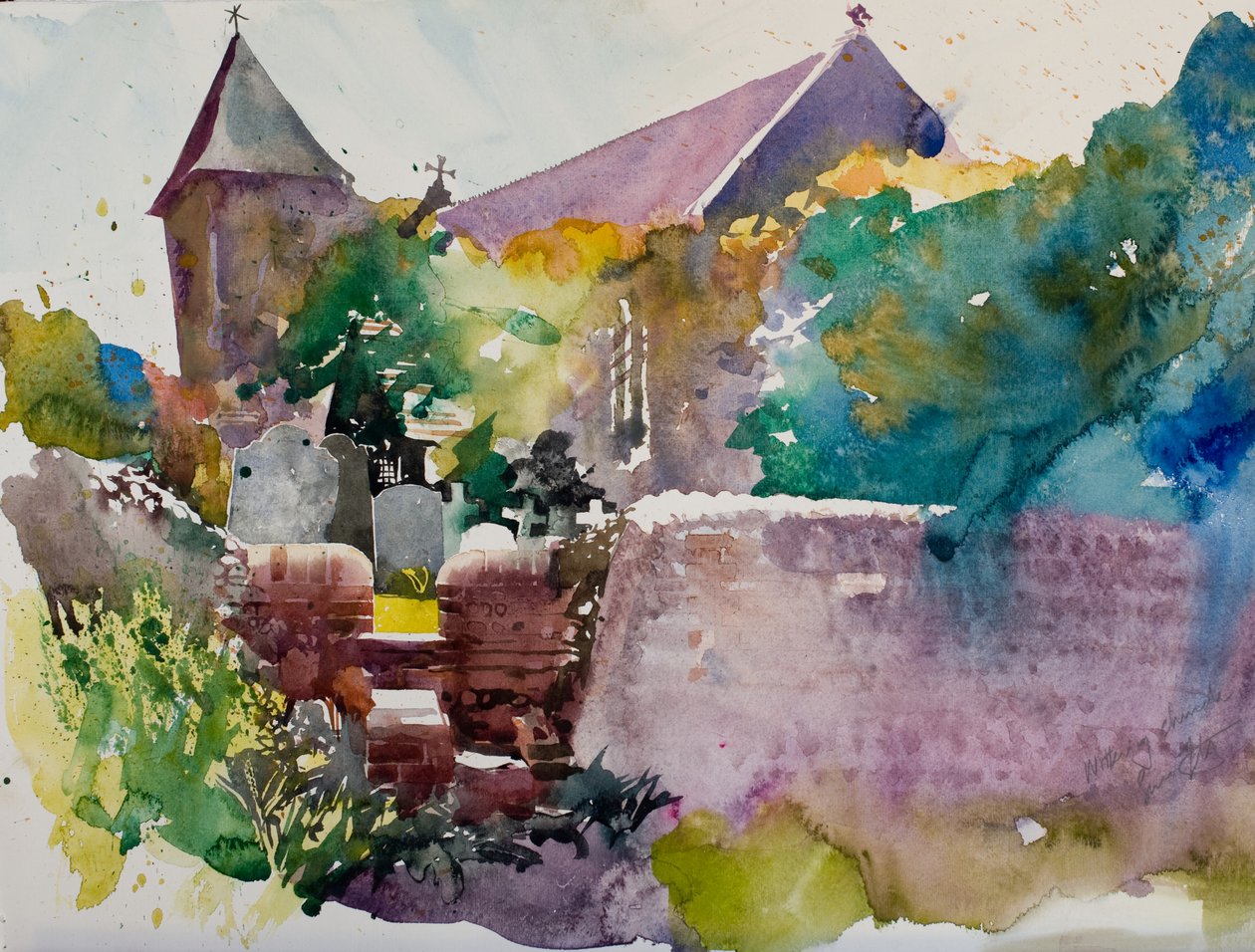 Wittering Kirche, 2000 von Simon Fletcher