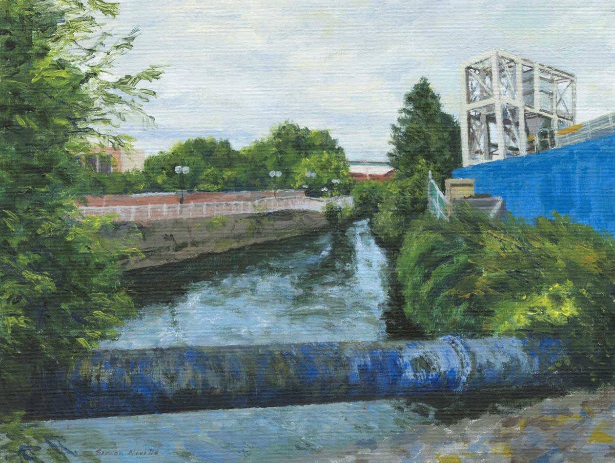 Fluss Wandle, 2024 von Simon Neville
