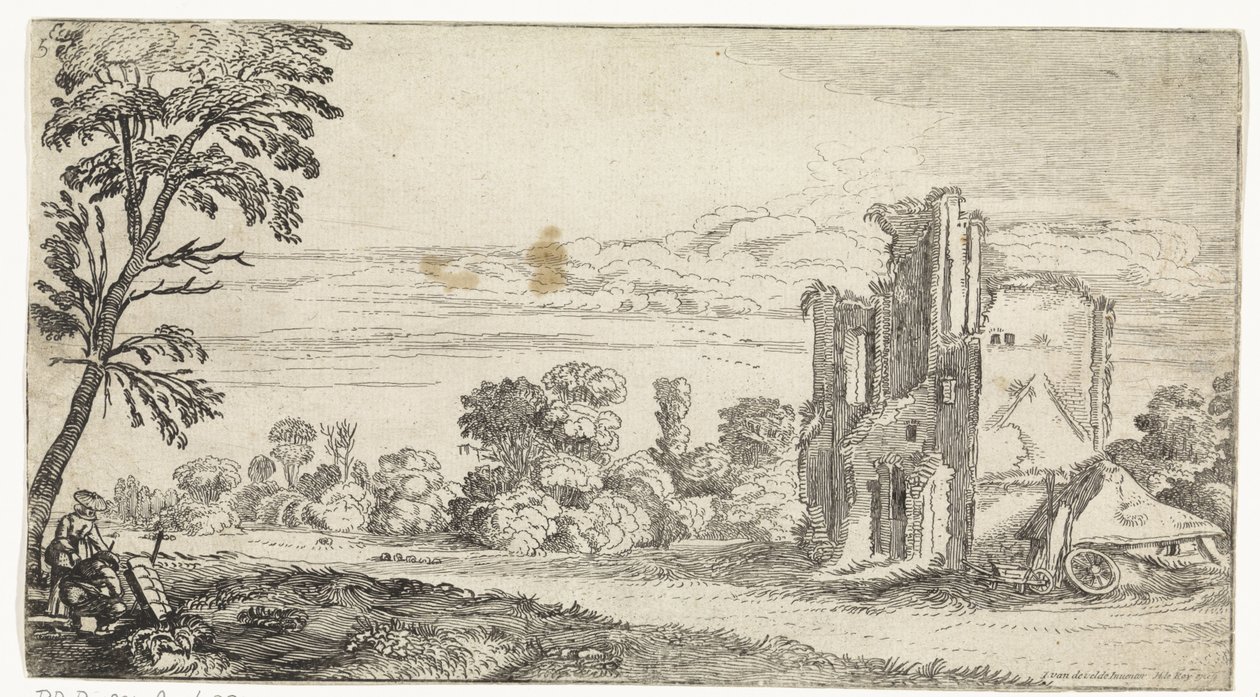 Landschaft mit Ruine (Landschaften) von Simon Poelenburg